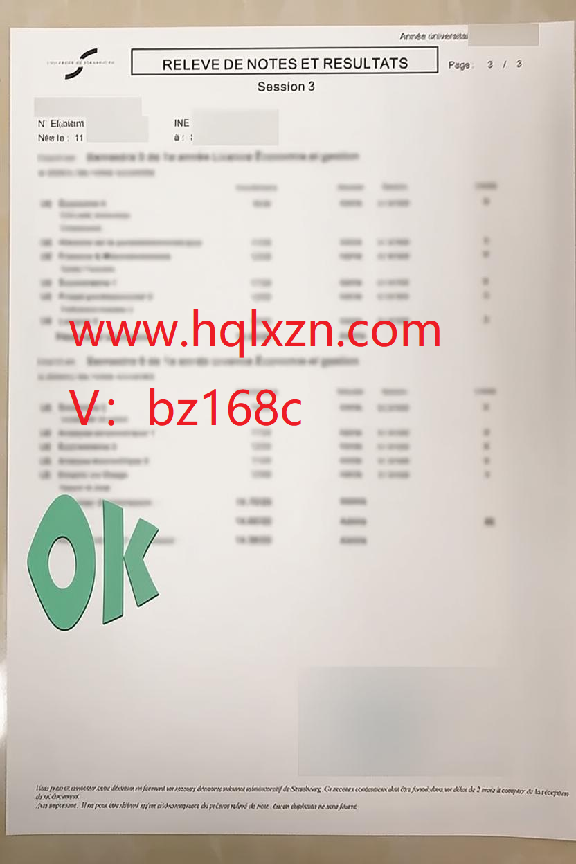 办理Unistra成绩单如何修改分数？ loading=